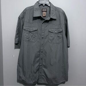 C.E. Schmidt Gray Snap Button Shirt